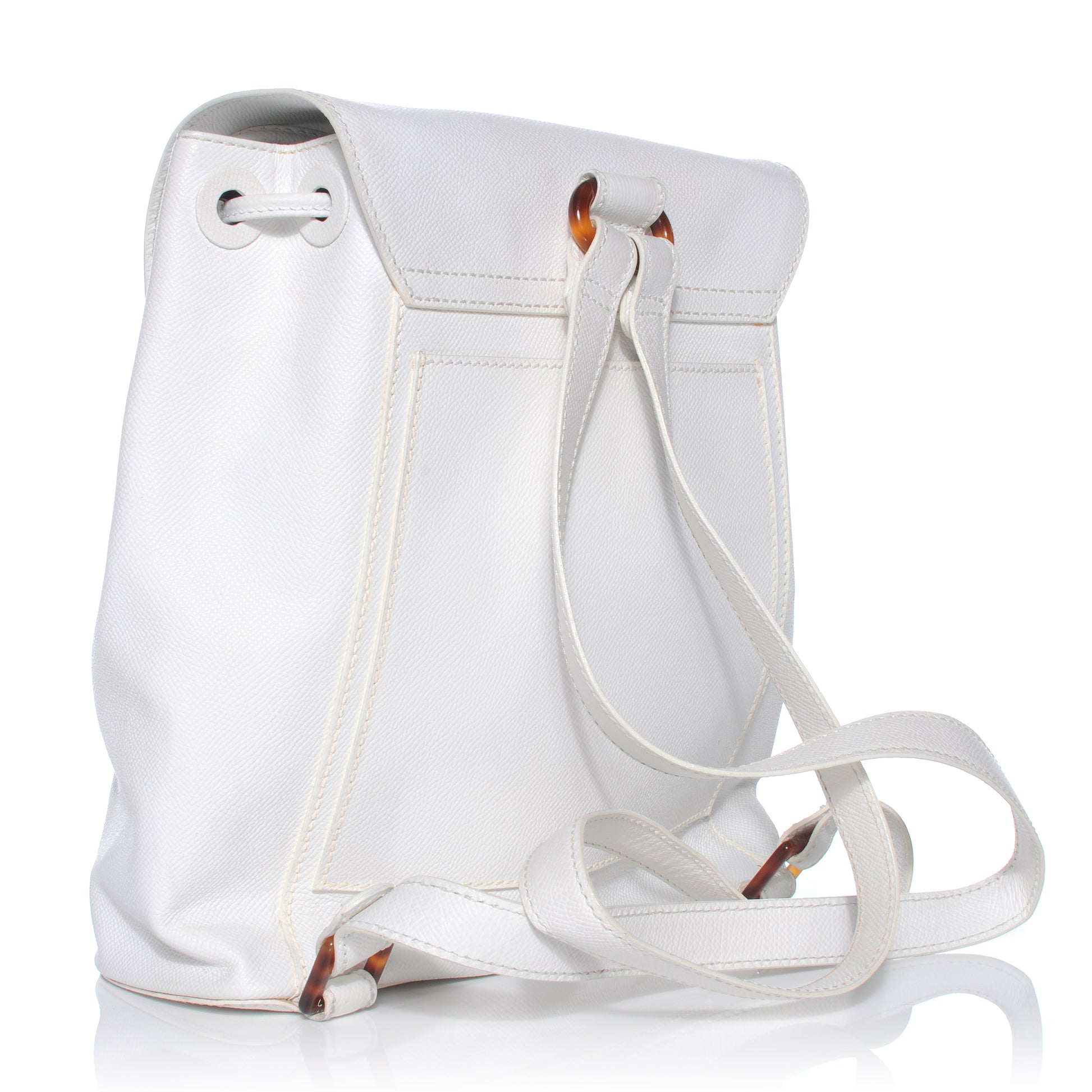 Chanel Caviar Tortoise CC Backpack White 3 of 9