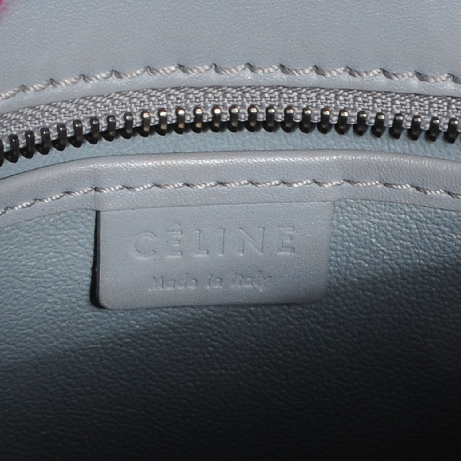Celine Smooth Calfskin Nano Luggage Glacier 7 of 11