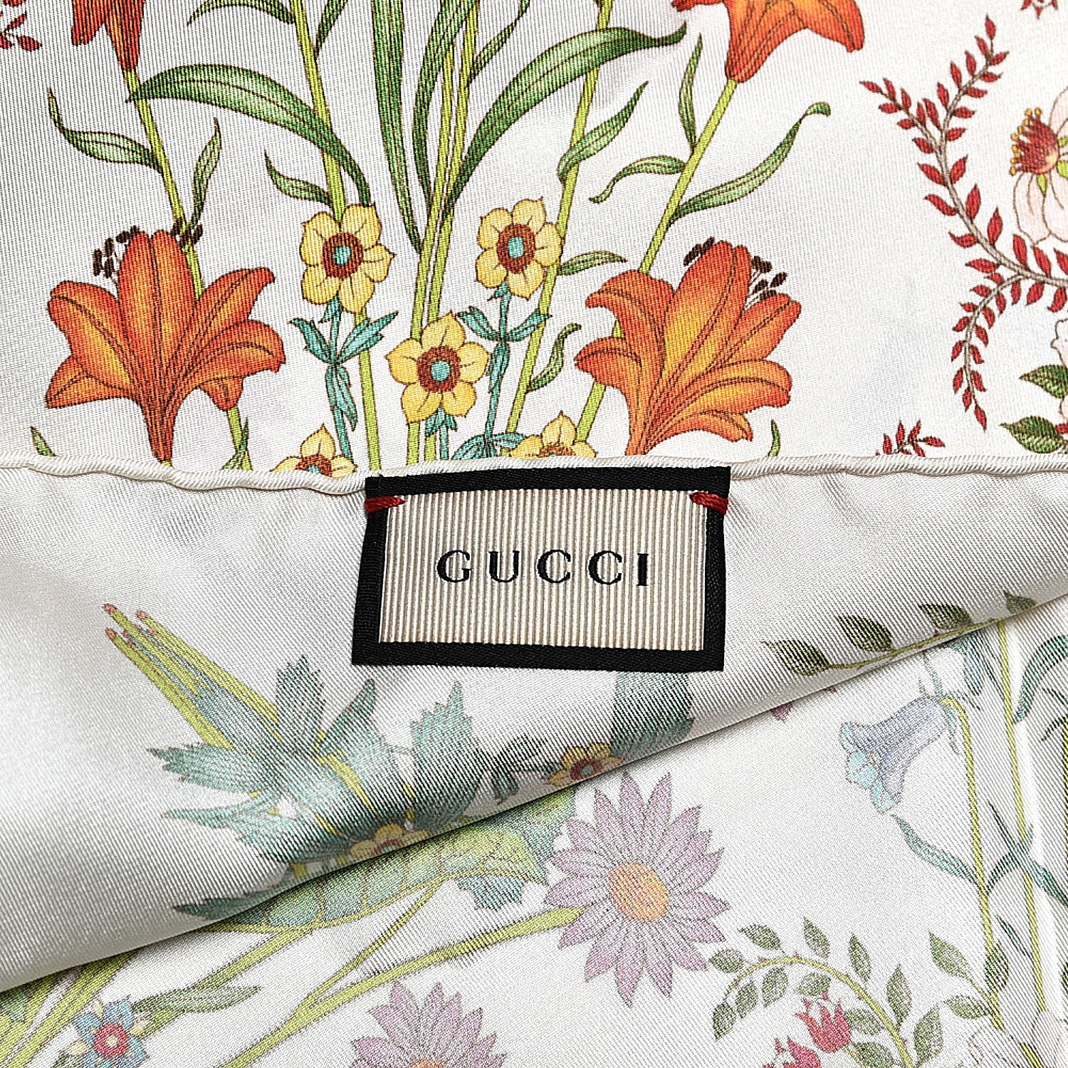 Gucci Silk Wondergarden Monogram Square Scarf 3 of 4