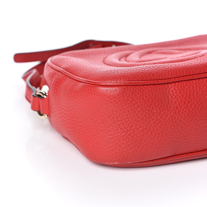 Gucci Pebbled Calfskin Small Soho Disco Bag Tabasco Red 8 of 11