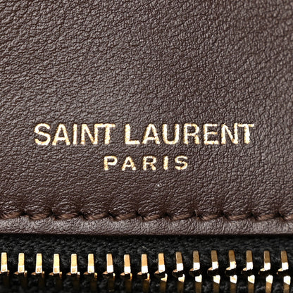 Saint Laurent Raffia Calfskin Monogram Medium Niki Chain Satchel Natural 7 of 18