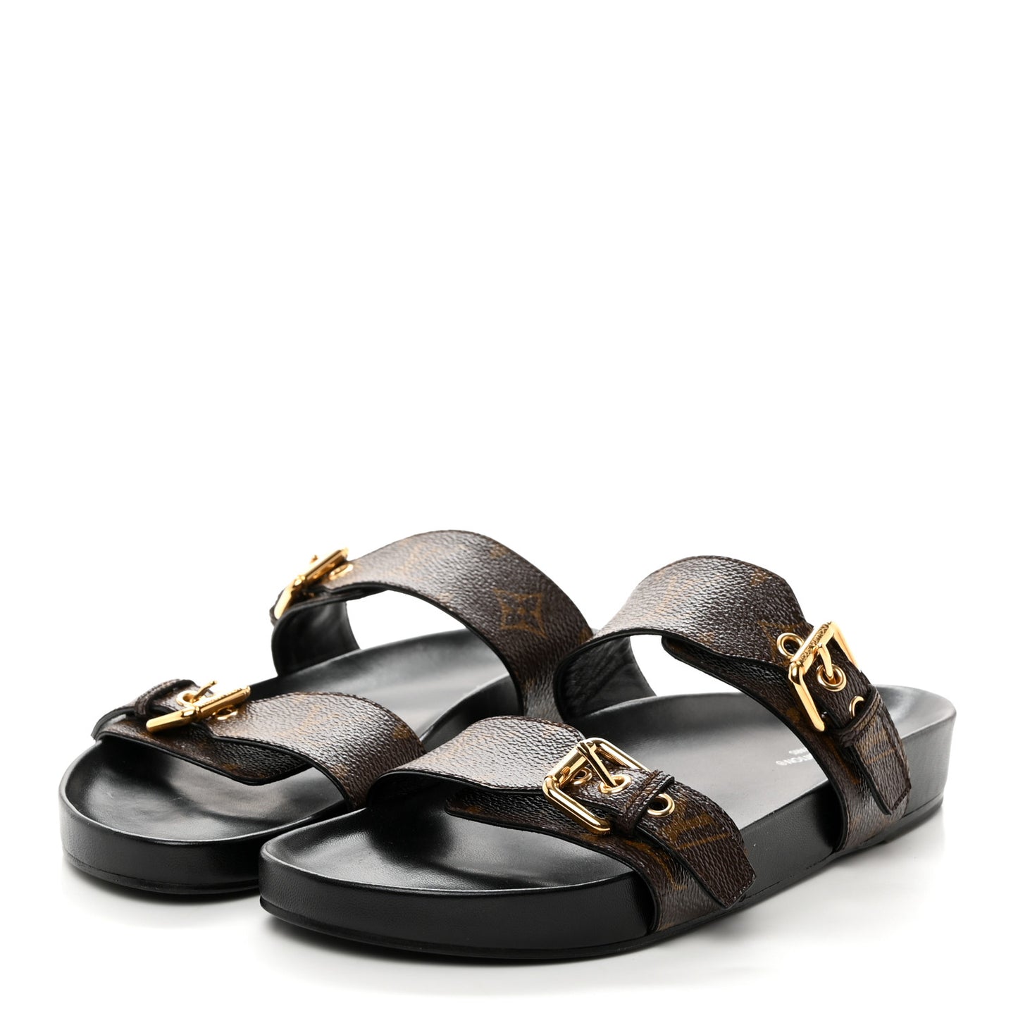 Monogram Bom Dia Mule Sandals 40 Black