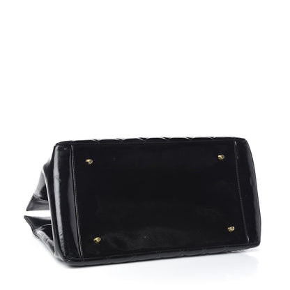Chanel Glazed Calfskin Quilted Tote Black 4 of 19