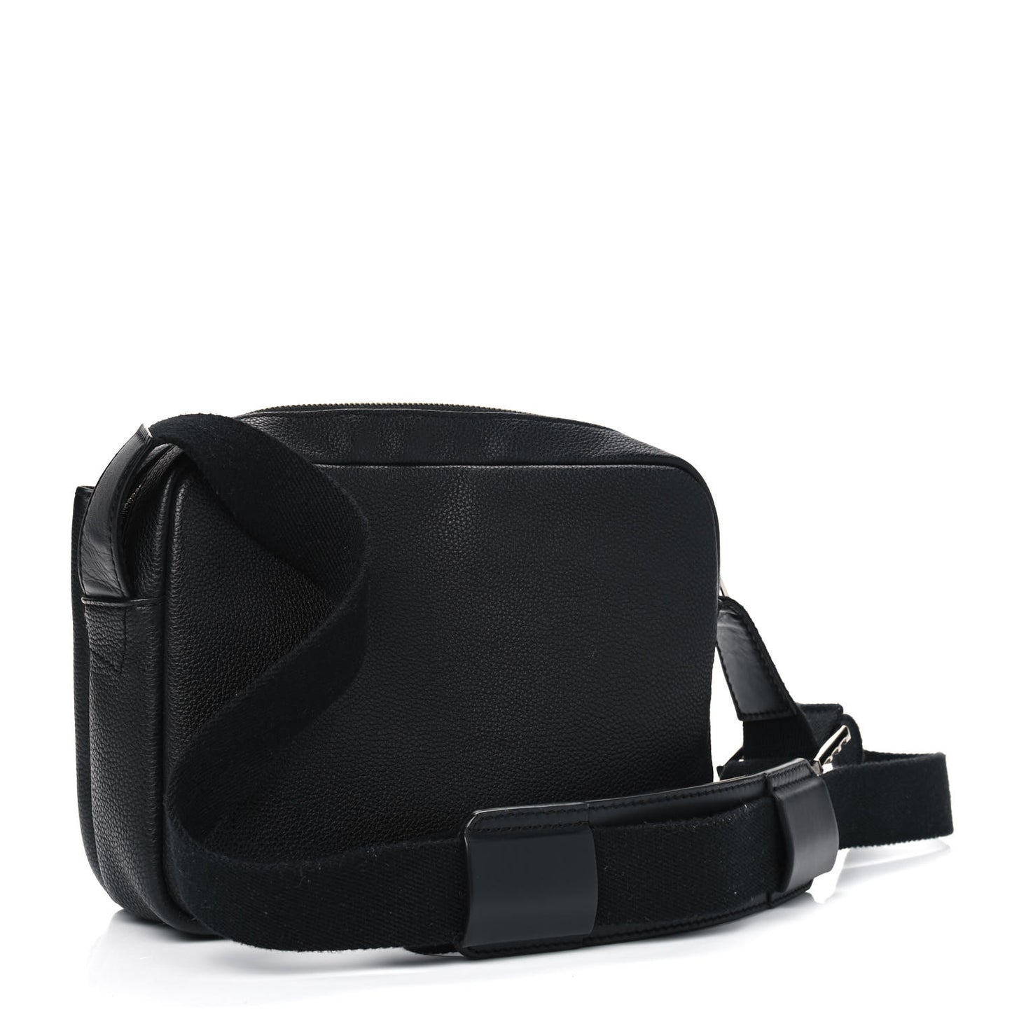 Soft Grained Calfskin XS Military Messenger Bag Black