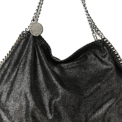 Stella McCartney Chamois Shiny Dotted Falabella Fold Over Tote Ruthenium 7 of 9