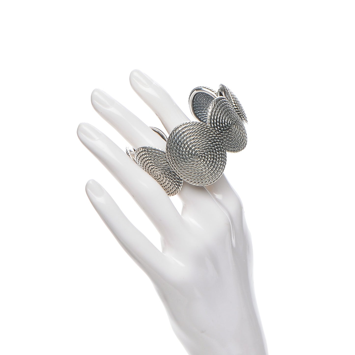 Sterling Silver 37mm Cable Coil Cuff