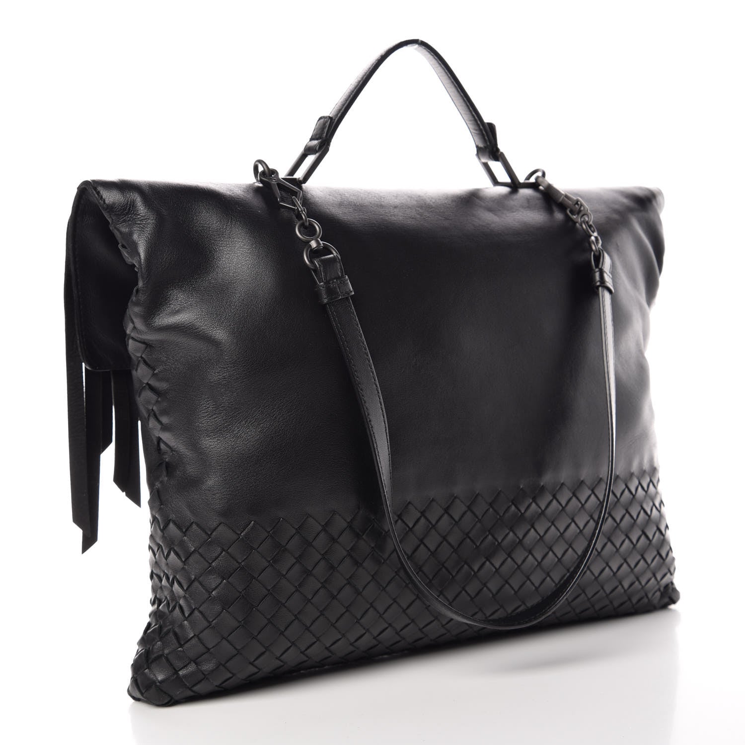 Bottega Veneta Nappa Fringe 1973 Bag Black 4 of 11