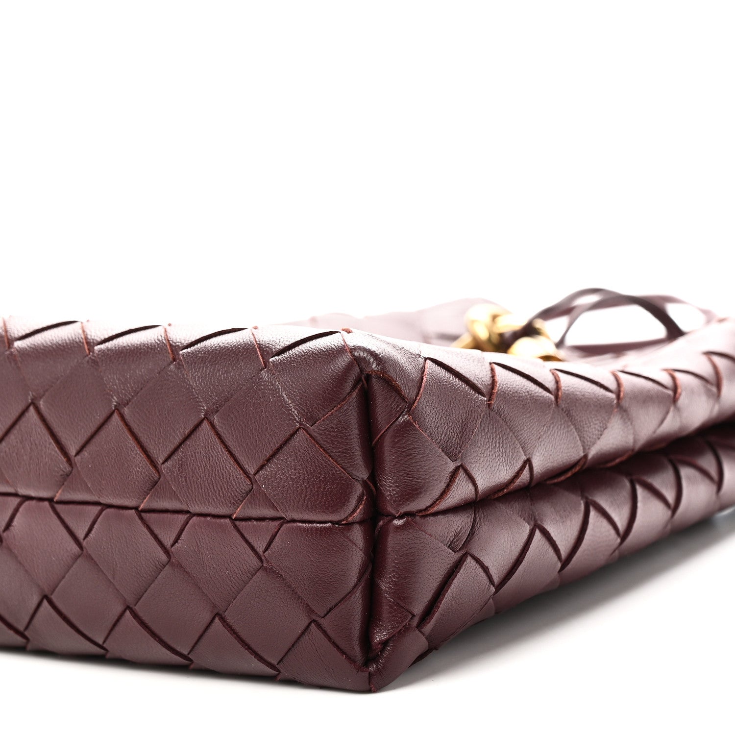 Bottega Veneta Nappa Intrecciato Andiamo Phone Pouch Deep Mahogany 9 of 10