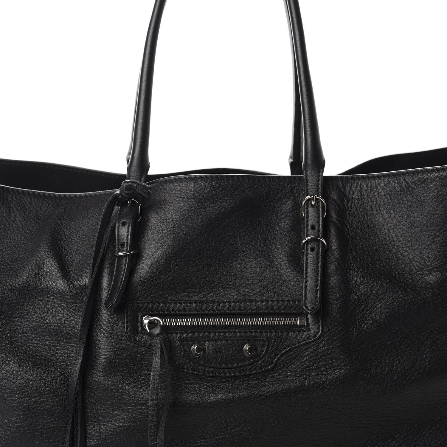 Balenciaga Supple Calfskin Papier A4 Zip Around Tote Black 10 of 10
