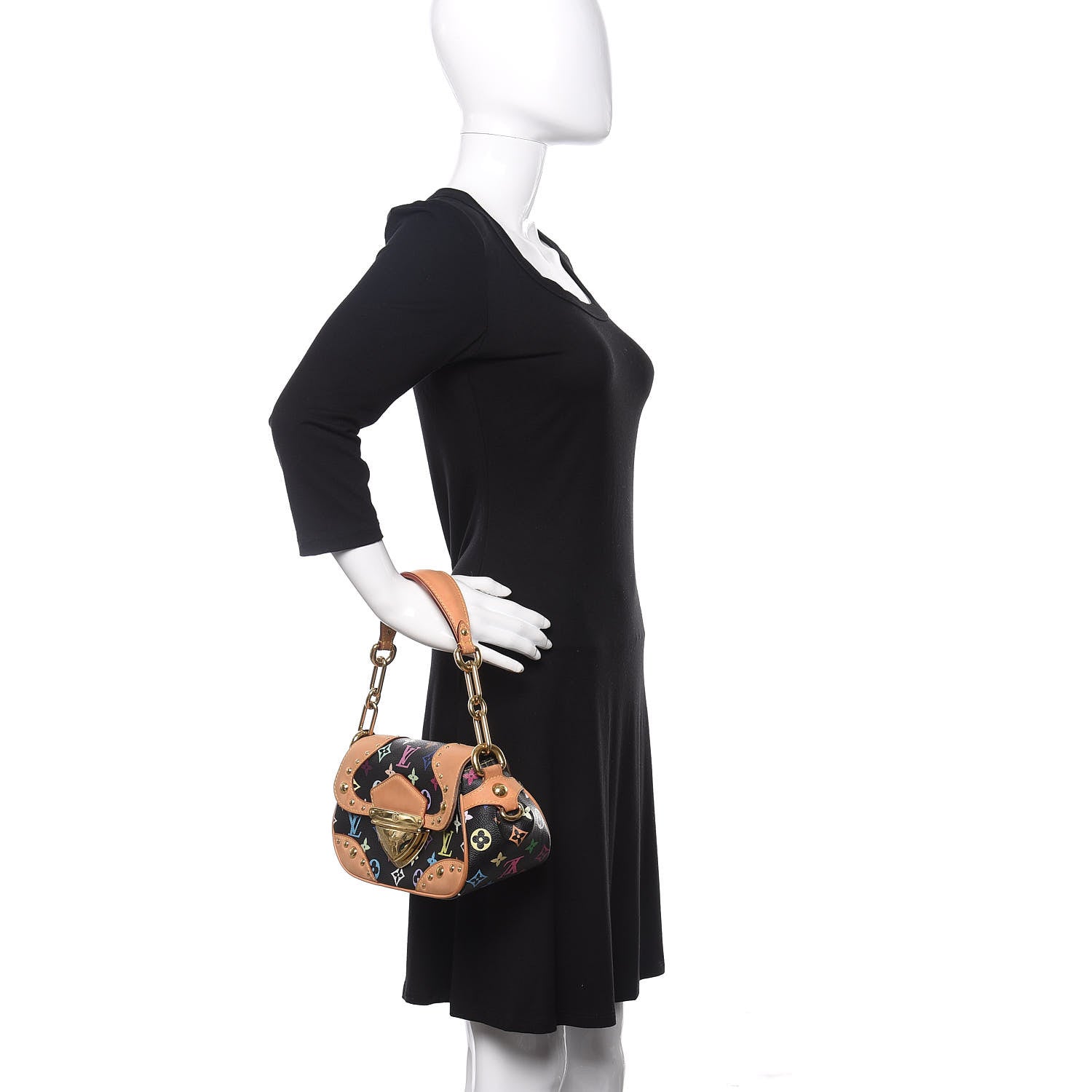 Louis Vuitton Monogram Multicolor Marilyn Black 2 of 14
