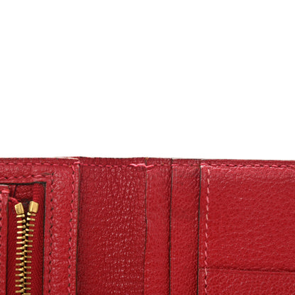 Hermes Chevre Mysore Bearn Gusset Wallet Rouge Vif 7 of 10