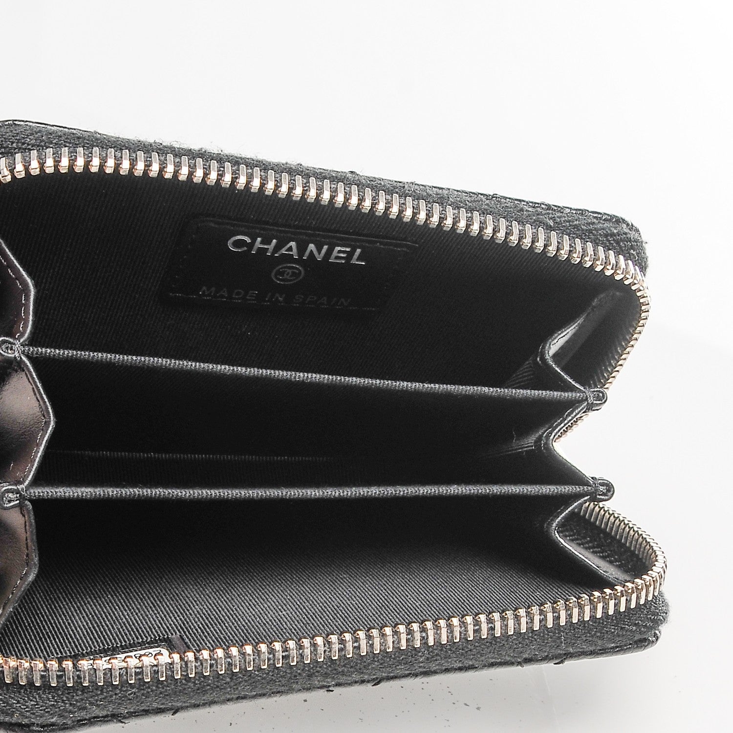 Chanel Caviar Quilted Zip Coin Purse Black 5 of 7