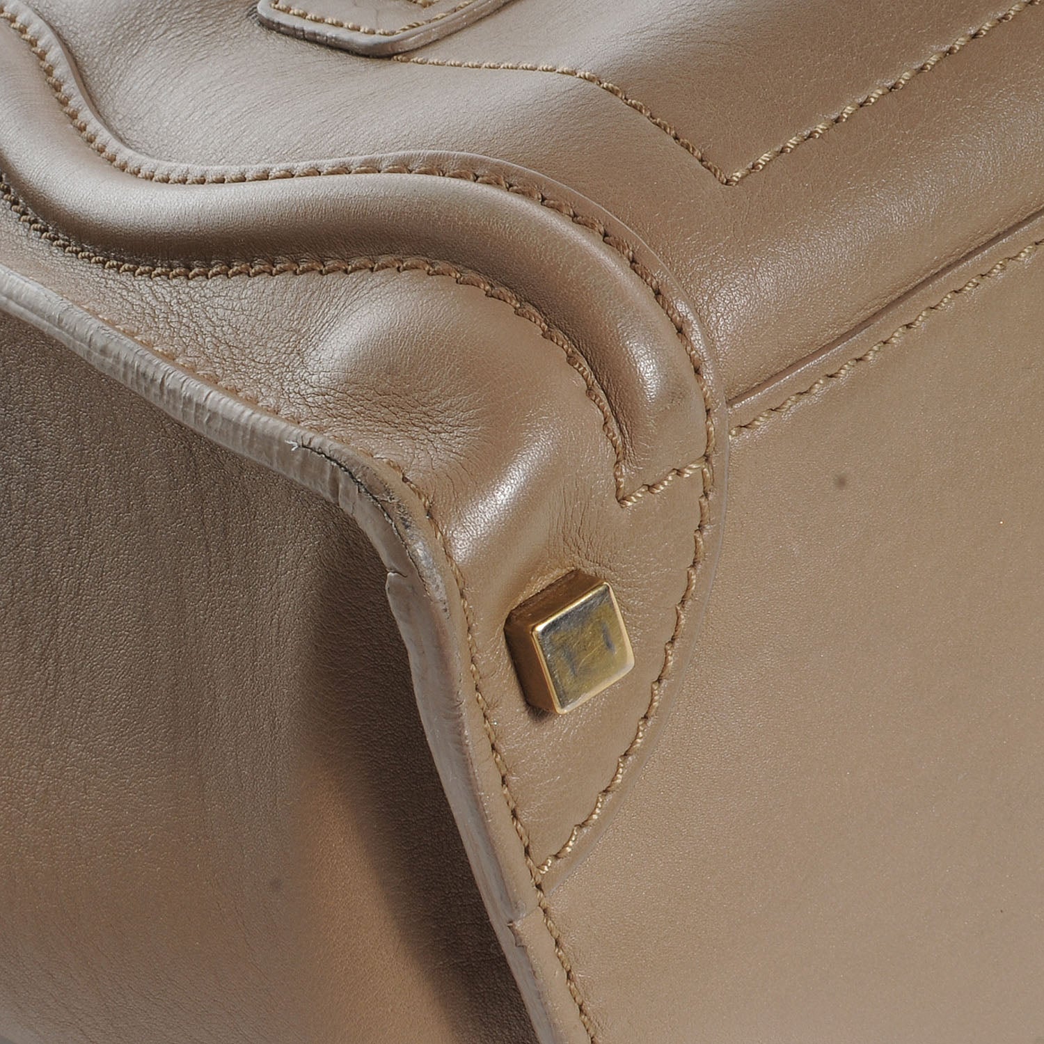Celine Smooth Calfskin Micro Luggage Camel 11 of 17