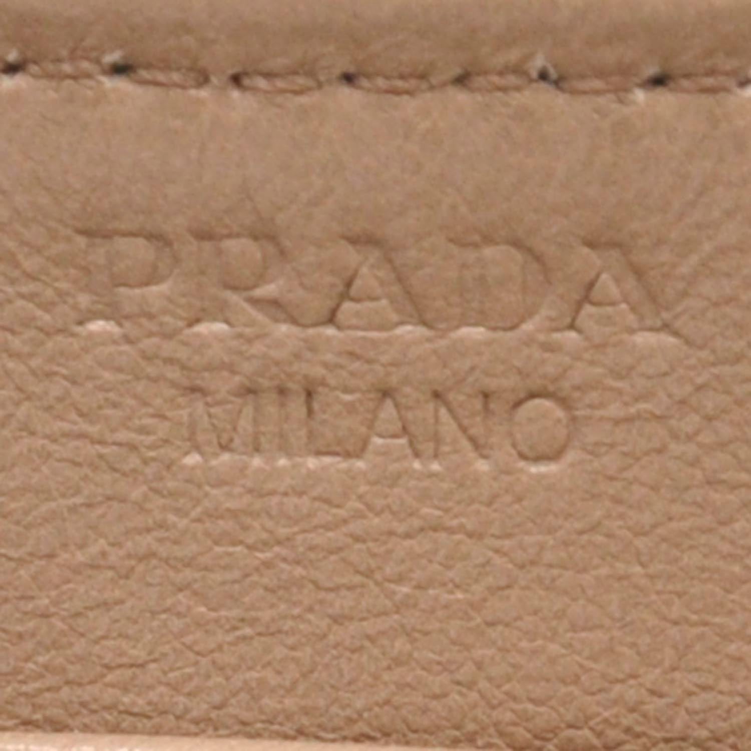 Prada Saffiano Zip Around Wallet Cipria 8 of 10