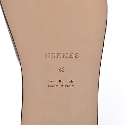 Hermes Calfskin Mens Izmir Sandals 43 6 of 8