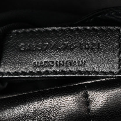 Saint Laurent Lambskin Quilted Small Loulou Puffer Monogram Chain Satchel Black 7 of 11