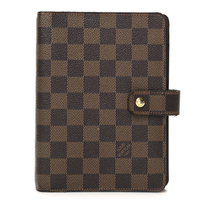 Louis Vuitton Damier Ebene Medium Ring Agenda Cover 1 of 8