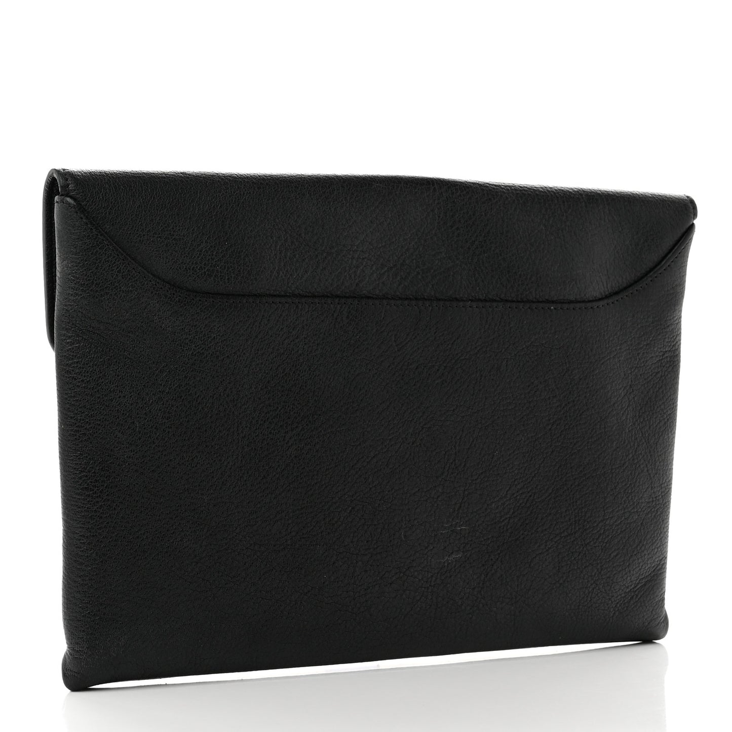 Sugar Goatskin Medium Antigona Envelope Clutch Black
