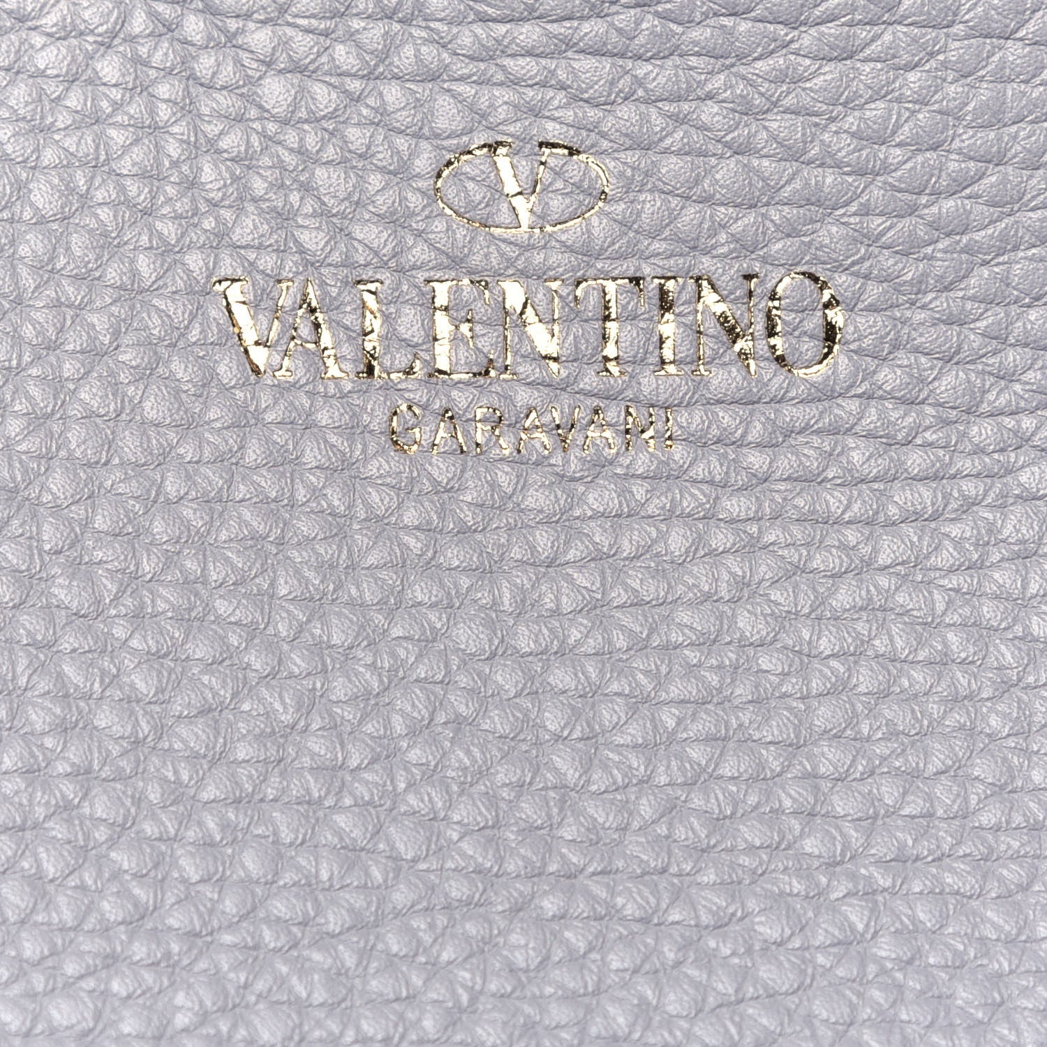Valentino Garavani Grained Calfskin Rockstud Shoulder Tote Pastel Grey 7 of 11