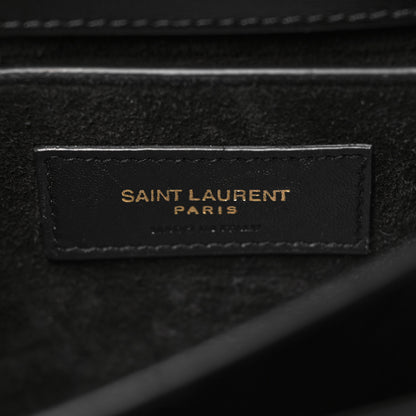 Saint Laurent Calfskin Medium Monogram Sunset Black 6 of 10