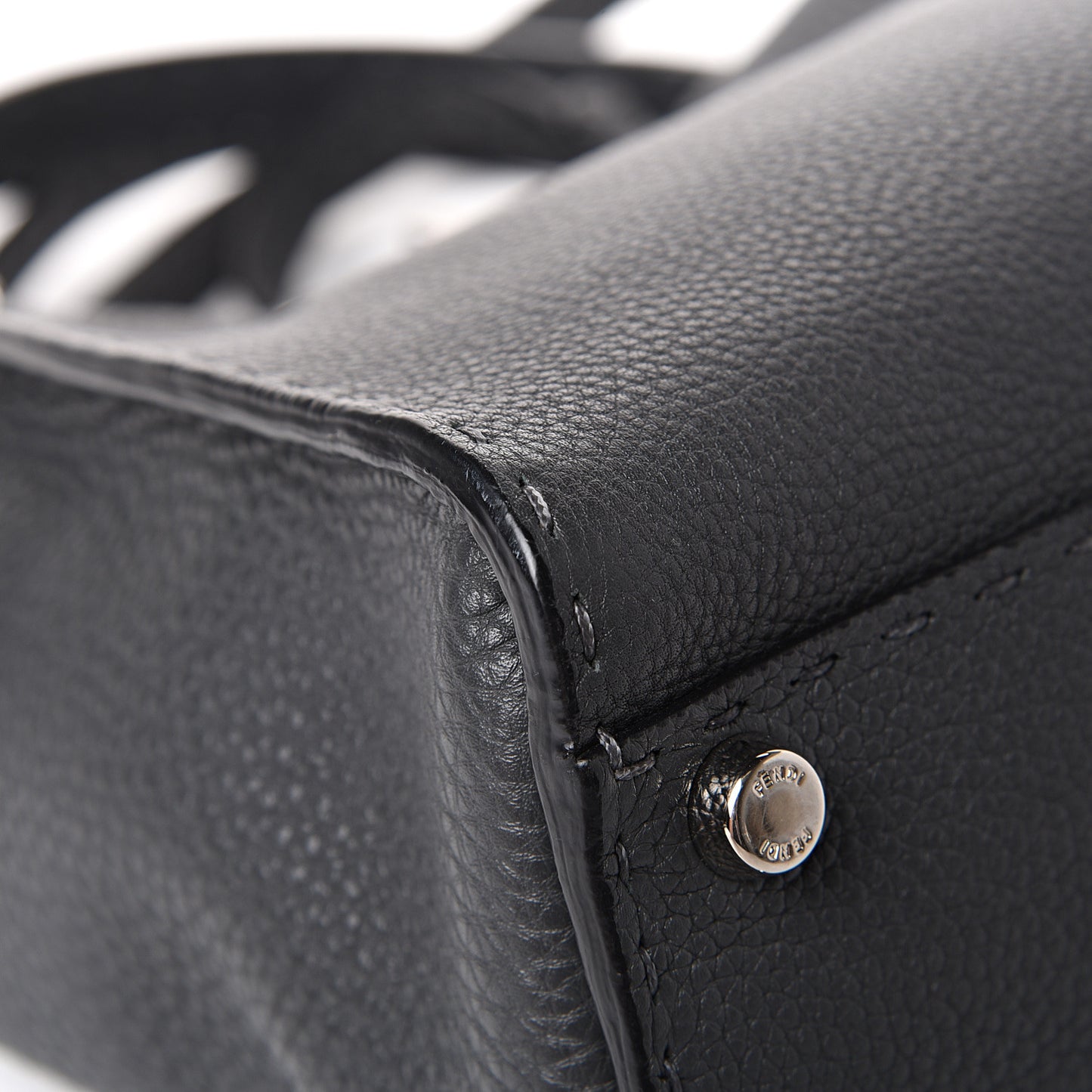 Cuoio Romano Selleria Bi-Color Medium Peekaboo Iconic Satchel Asfalto Latte