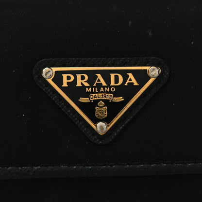 Prada Tessuto Nylon Saffiano 6 Key Holder Black 7 of 10