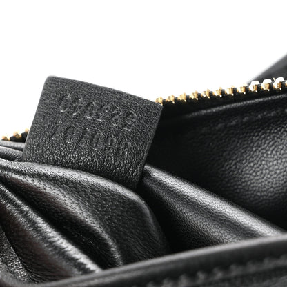 Gucci Snakeskin Half Horsebit Medium Shoulder Bag Black 7 of 11