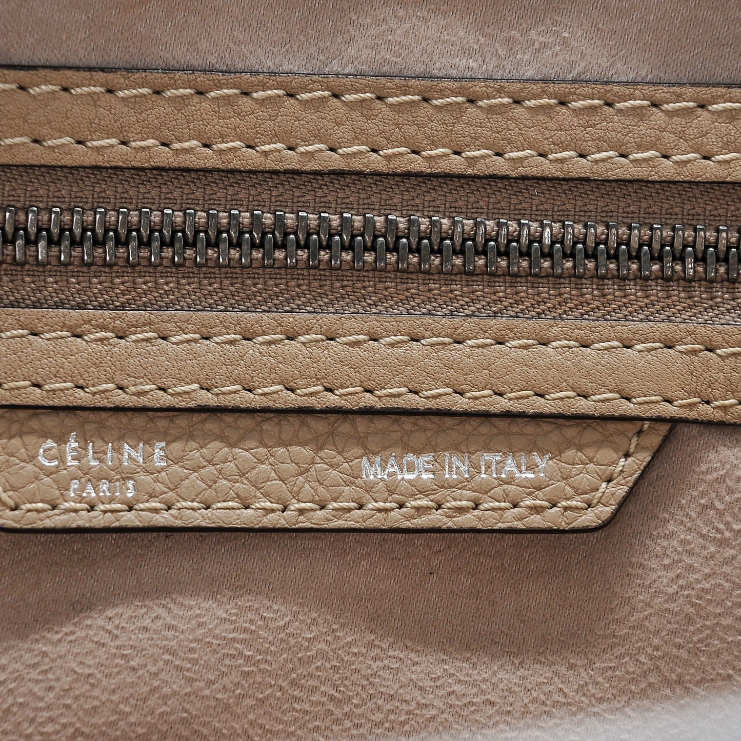 Drummed Calfskin Mini Luggage Dune