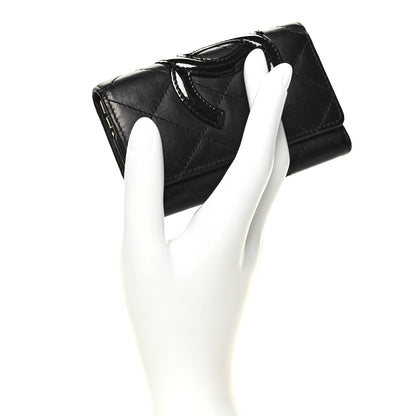 Chanel Calfskin Quilted Cambon 6 Key Holder Black 2 of 11