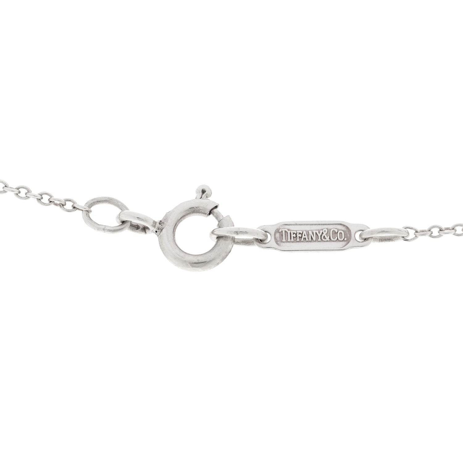 Tiffany Sterling Silver 16mm Elsa Peretti Open Heart Pendant Necklace 5 of 5