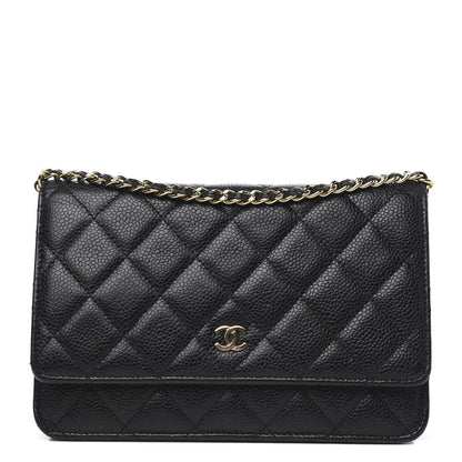 Chanel Caviar Quilted Wallet On Chain WOC Black 1 of 15