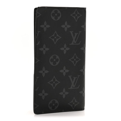 Louis Vuitton Monogram Eclipse Brazza Wallet 3 of 9