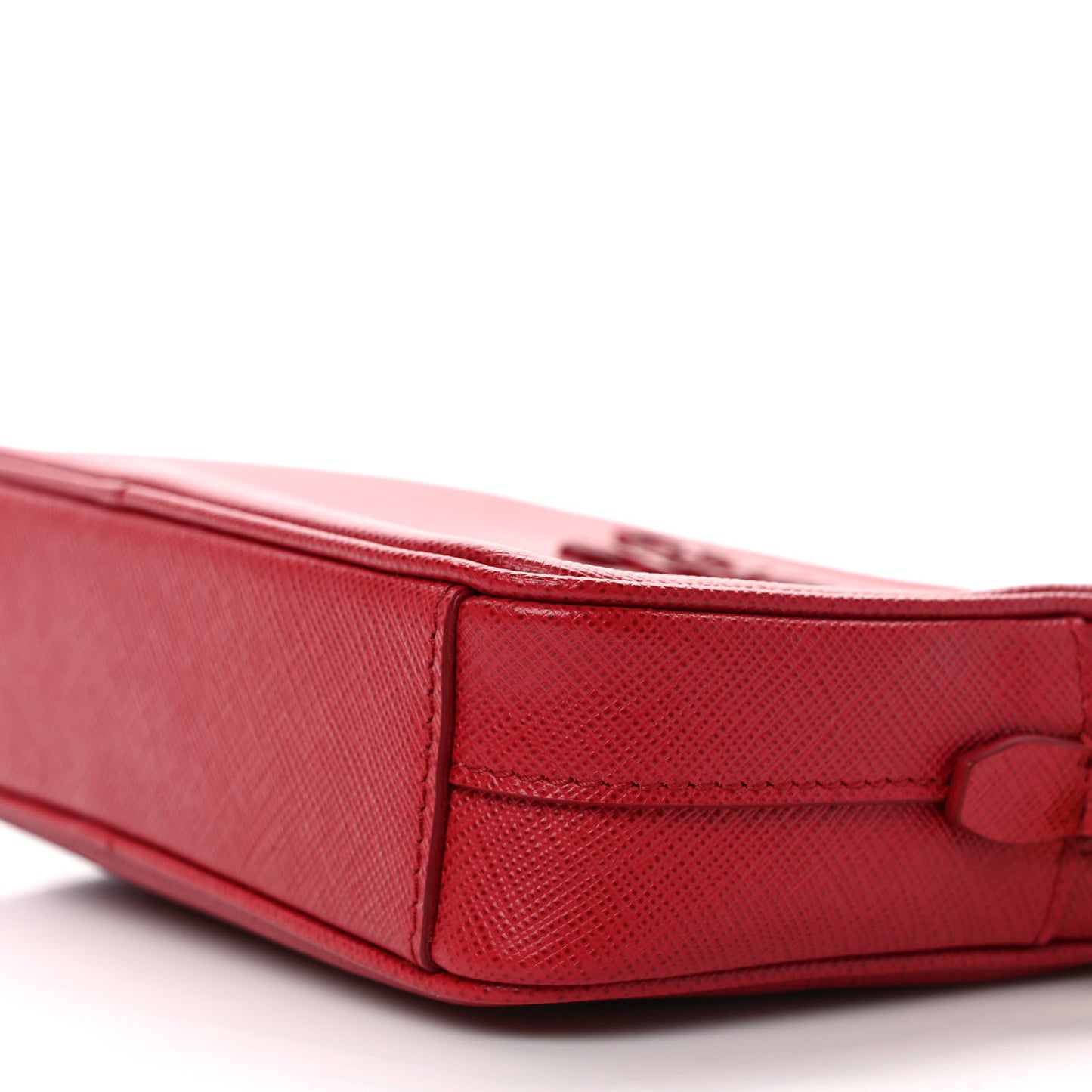 Saffiano Lux Small Camera Crossbody Bag Fuoco