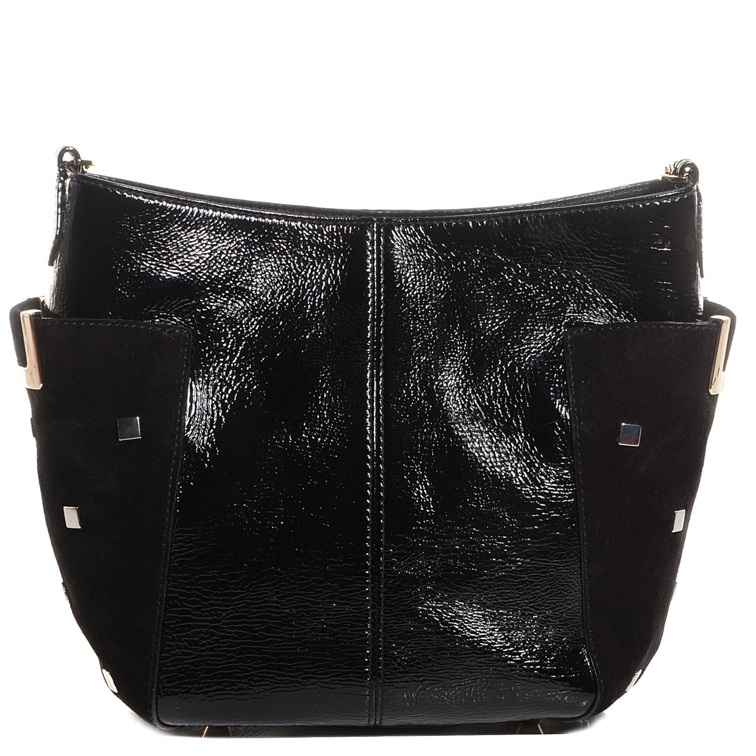 Jimmy Choo Crinkled Patent Small Anabel Crossbody Black 1 of 7