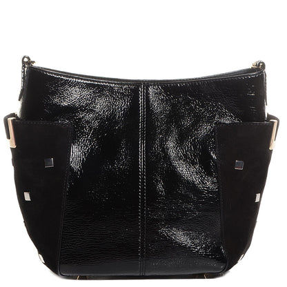 Jimmy Choo Crinkled Patent Small Anabel Crossbody Black 1 of 7