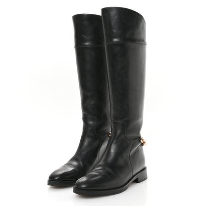 Jimmy Choo Calfskin Nell Tall Boots 36.5 Black 4 of 8