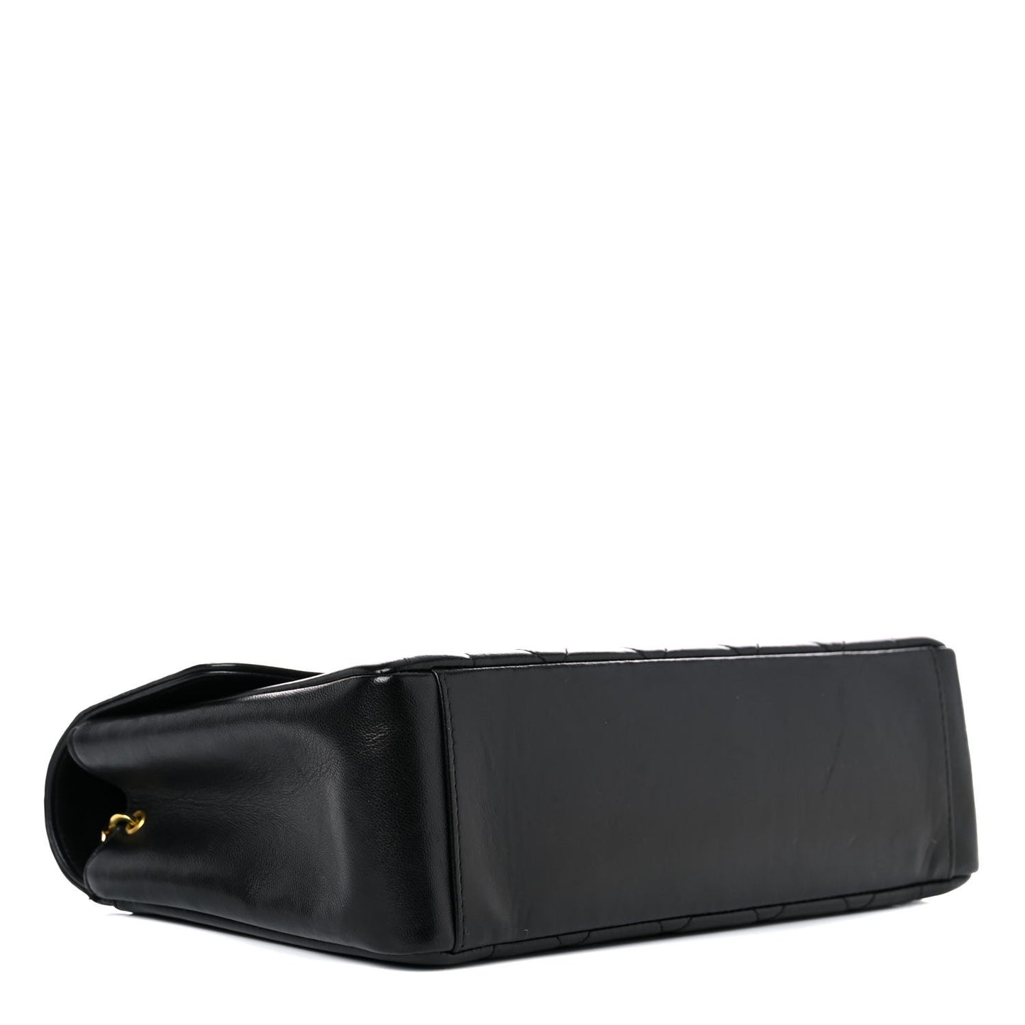 Lambskin Quilted Medium Single Flap Black