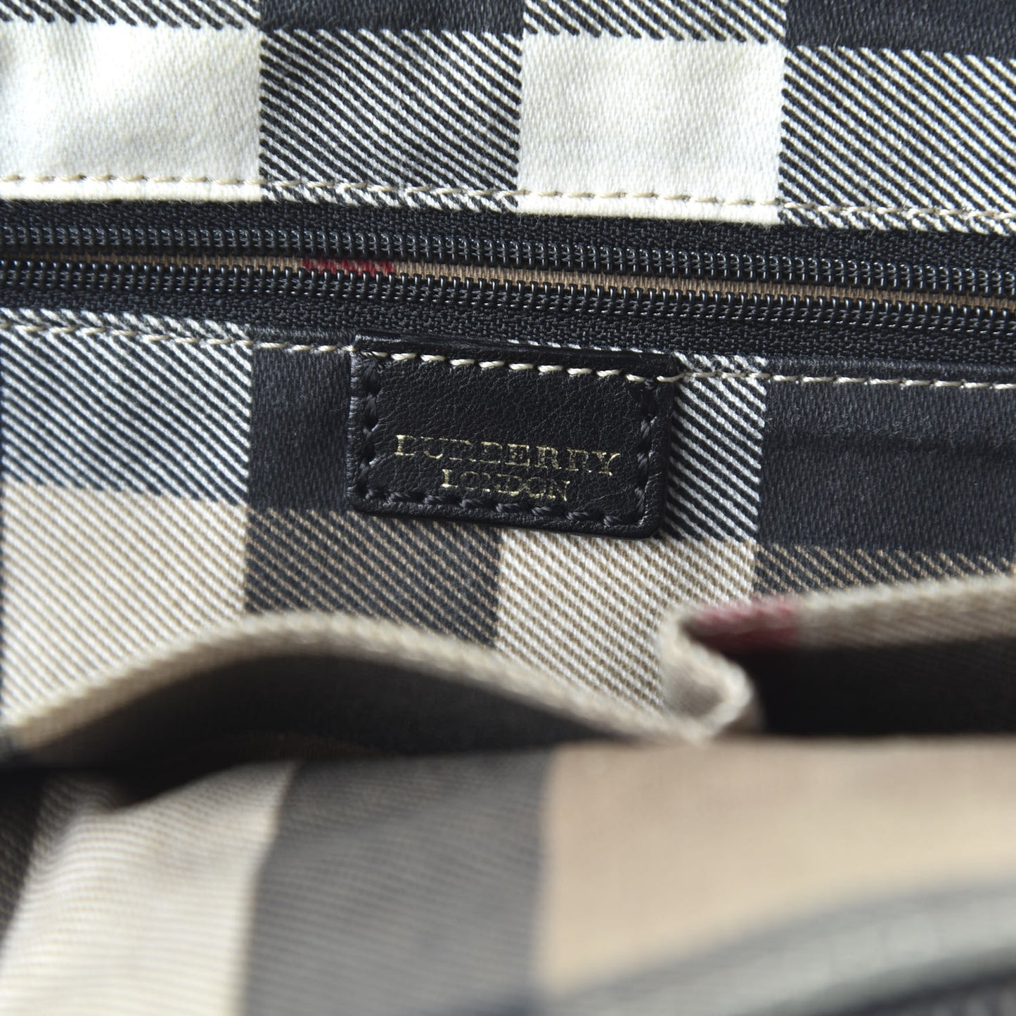 Calfskin Two Front Pocket Satchel Bag Black
