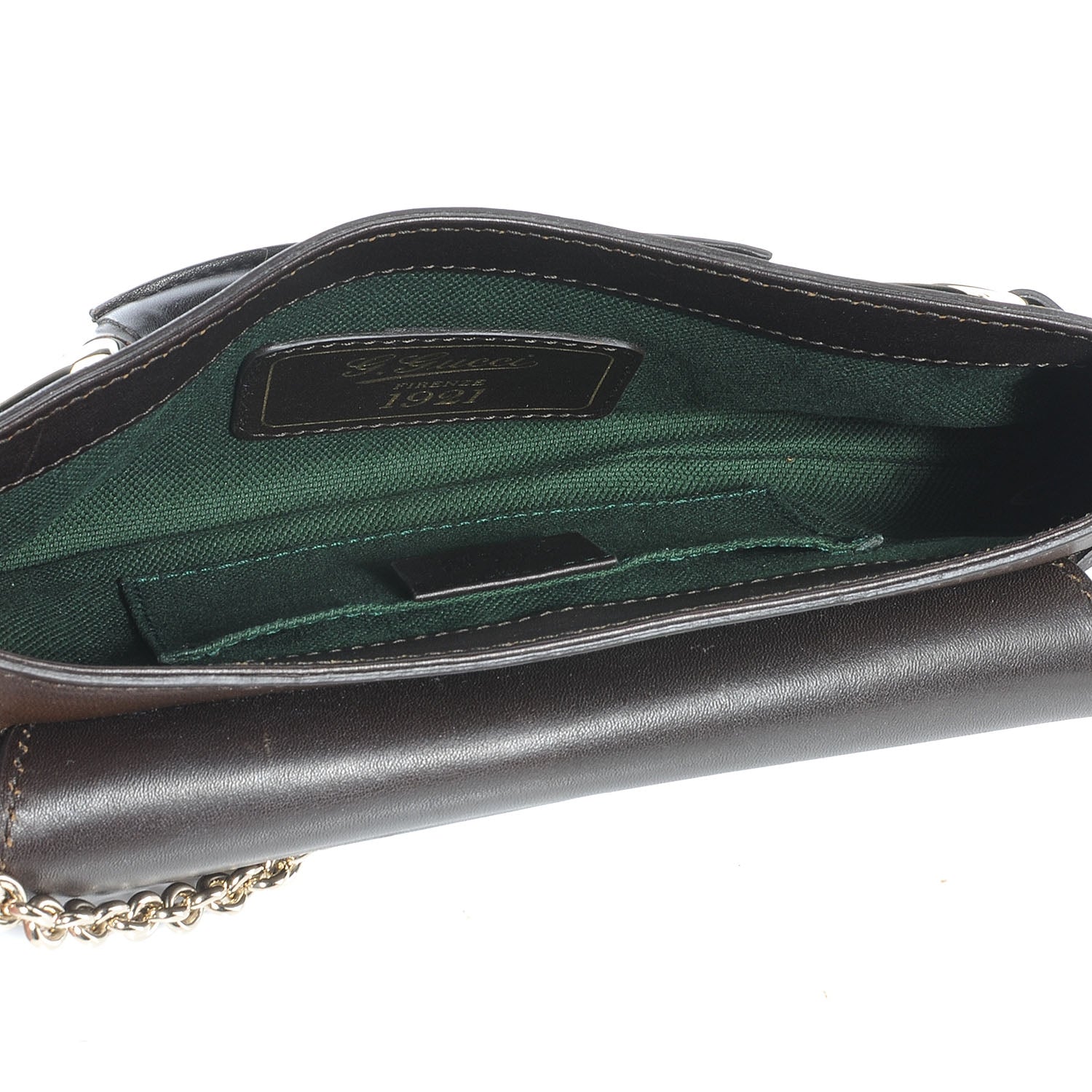 Gucci Leather Horsebit 1921 Clutch Bag Brown 6 of 8