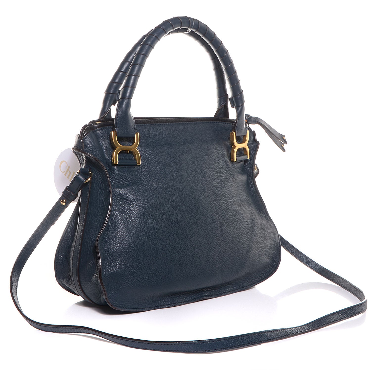 Chloe Calfskin Braided Medium Marcie Satchel Overseas 3 of 8