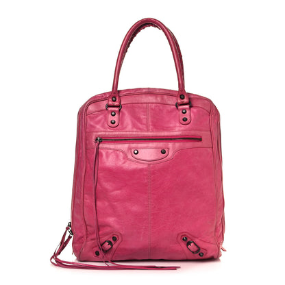 Balenciaga Agneau Classic Hardware Day Hobo Rose Hortensia 1 of 22