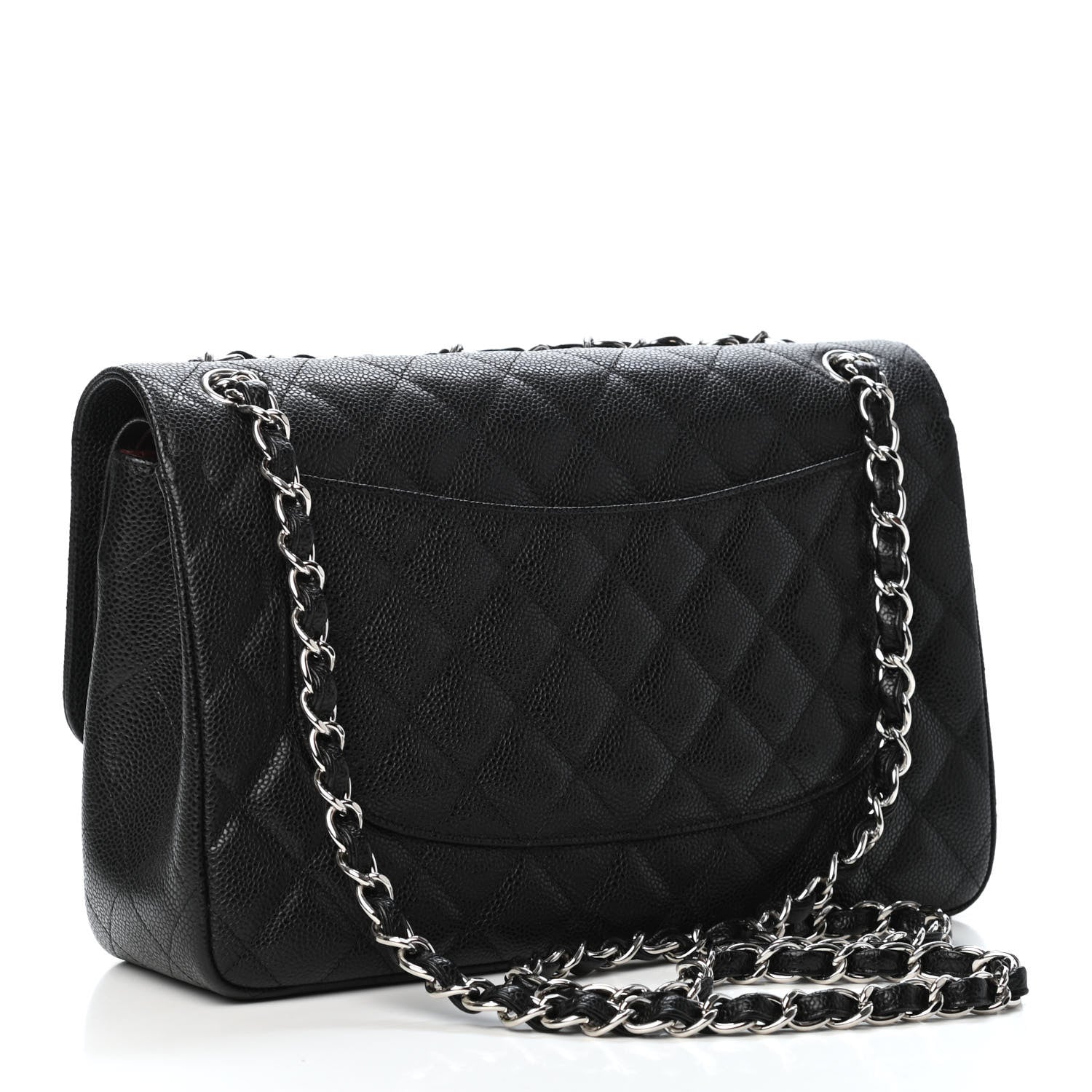 Chanel Caviar Quilted Jumbo Double Flap Black 2 of 4