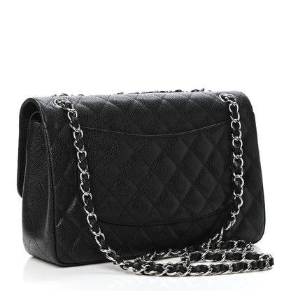 Chanel Caviar Quilted Jumbo Double Flap Black 2 of 4