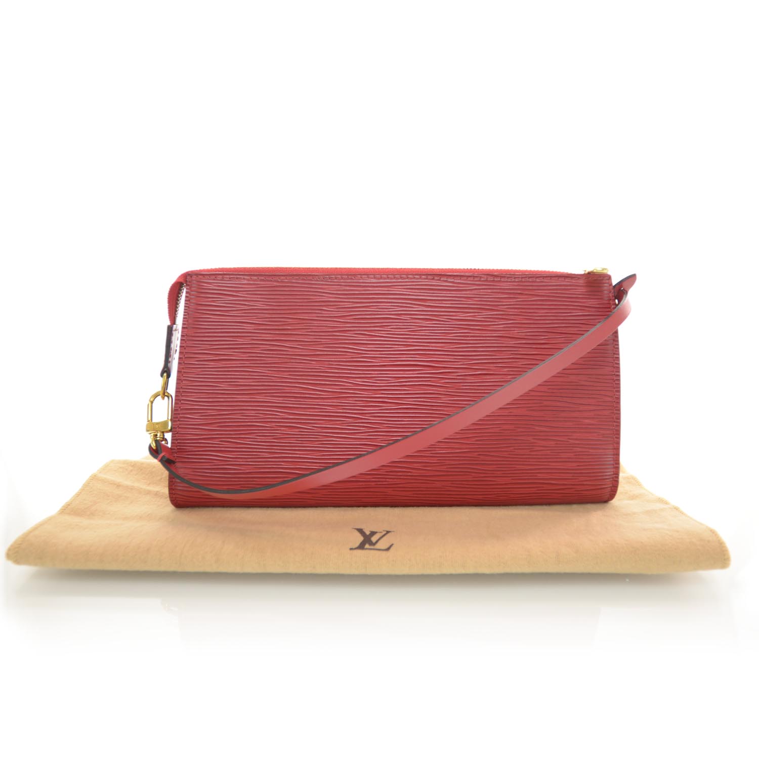 Louis Vuitton Epi Pochette Accessories 24 Rouge 3 of 8