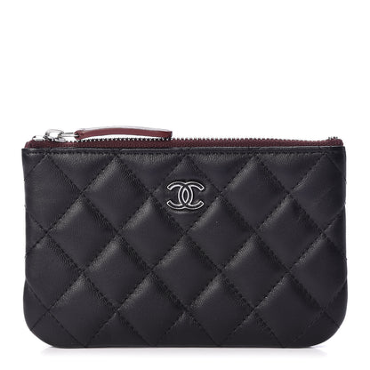 Chanel Lambskin Quilted Small Cosmetic Case Black 2 of 14