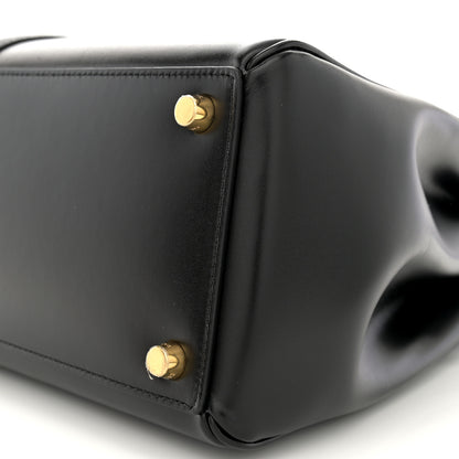 Celine Grained Calfskin Classique 16 Top Handle Bag Black 11 of 12