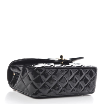 Chanel Patent Calfskin Quilted Mini Rectangular Flap Black 4 of 11