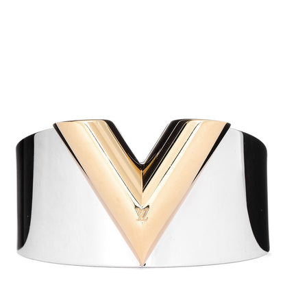 Louis Vuitton Metal Essential V Cuff Silver 1 of 4