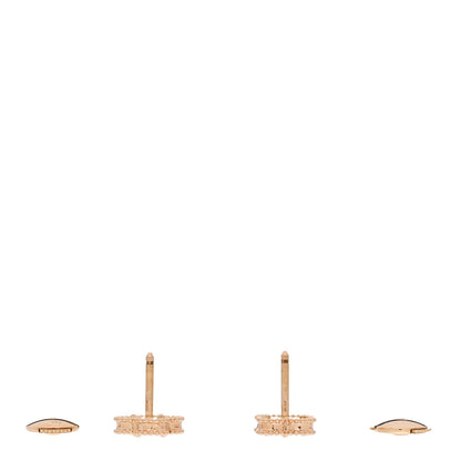 Van Cleef & Arpels 18K Rose Gold Carnelian Sweet Alhambra Earrings 3 of 5