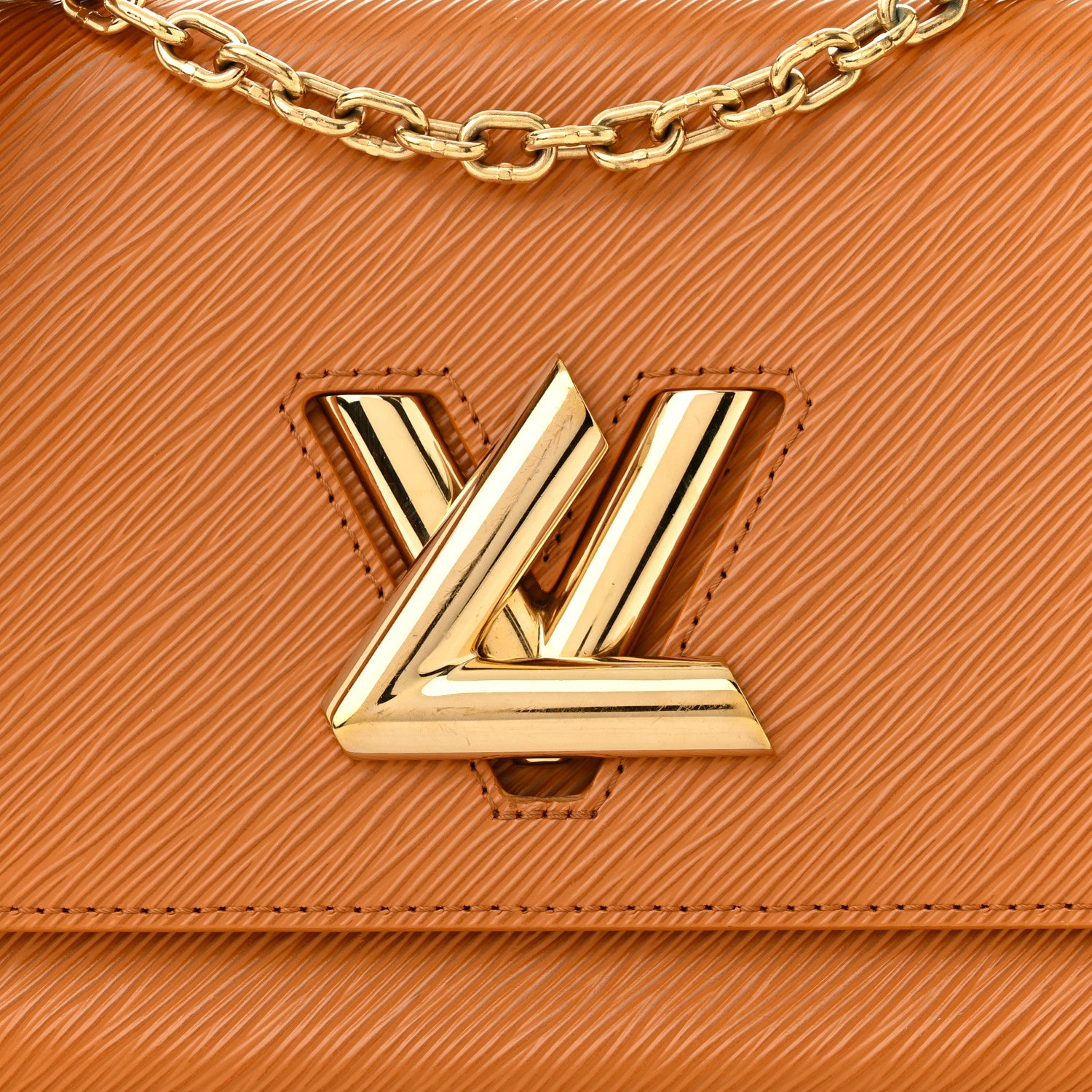 Louis Vuitton Epi Twist Shoulder Bag MM Gold Miel 7 of 11